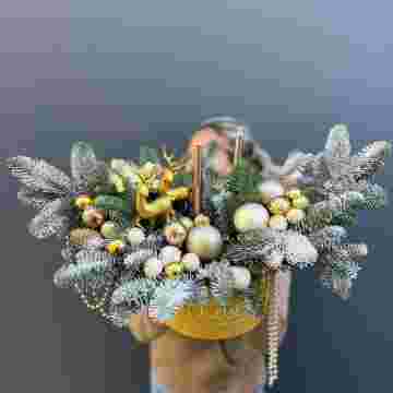 Композиция "Merry Christmas Box GOLD" в Сочи