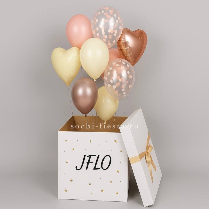 Коробка-сюрприз с шарами №2 в Сочи