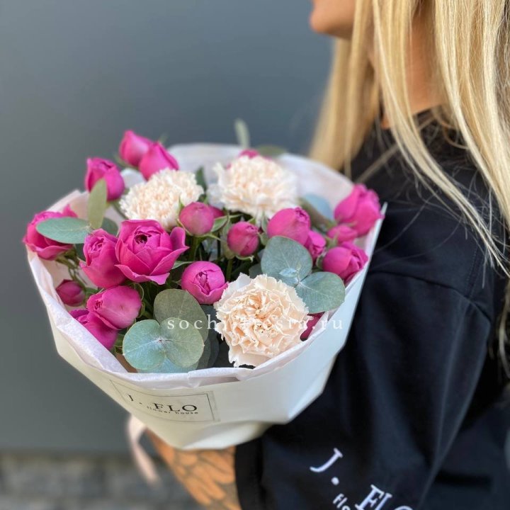 Букет с мисти бабблс №2 в Сочи