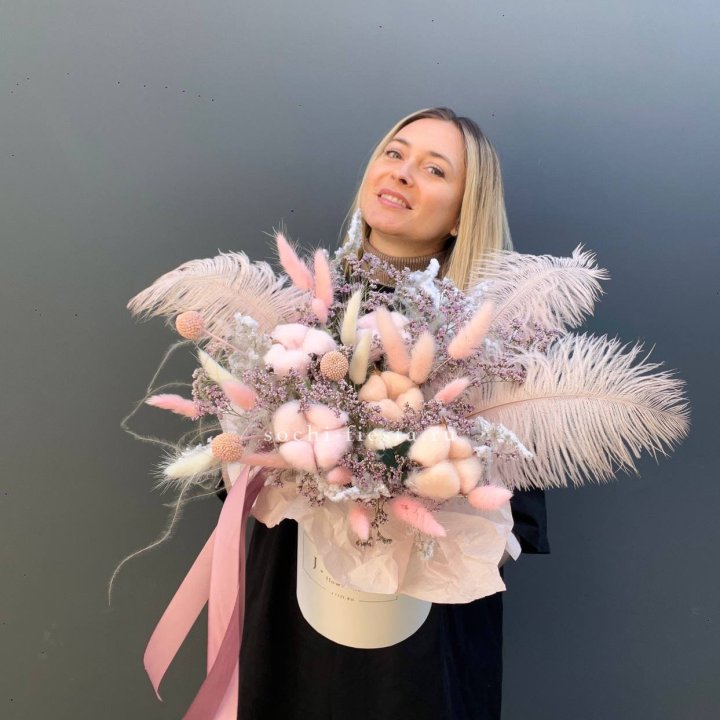 Авторский бокс с сухоцветами в Сочи