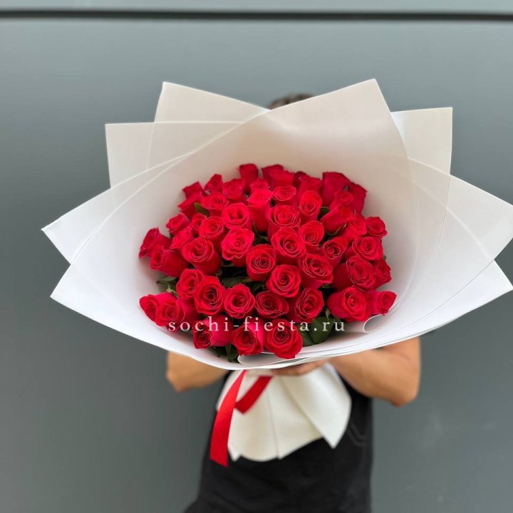 51  красная роза в Сочи