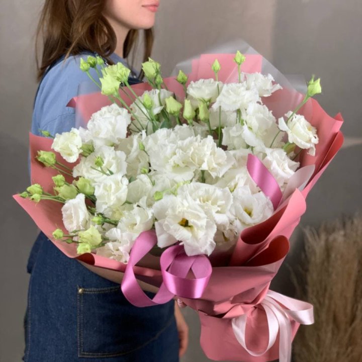 Букет эустом "Пудра" в Сочи