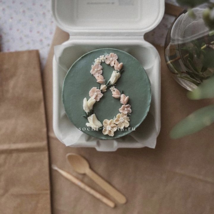 Бенто-торт "8 марта" green  в Сочи