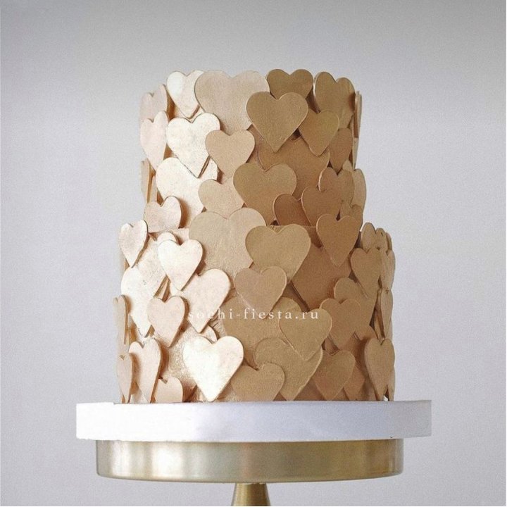 Торт "Hearts" gold в Сочи