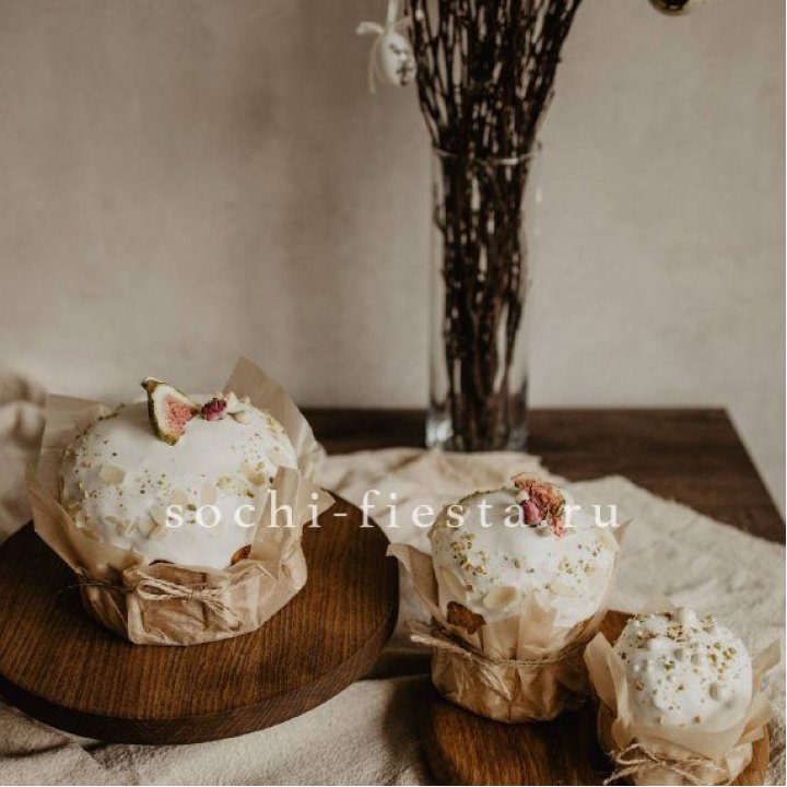 Кулич мини с изюмом в Сочи