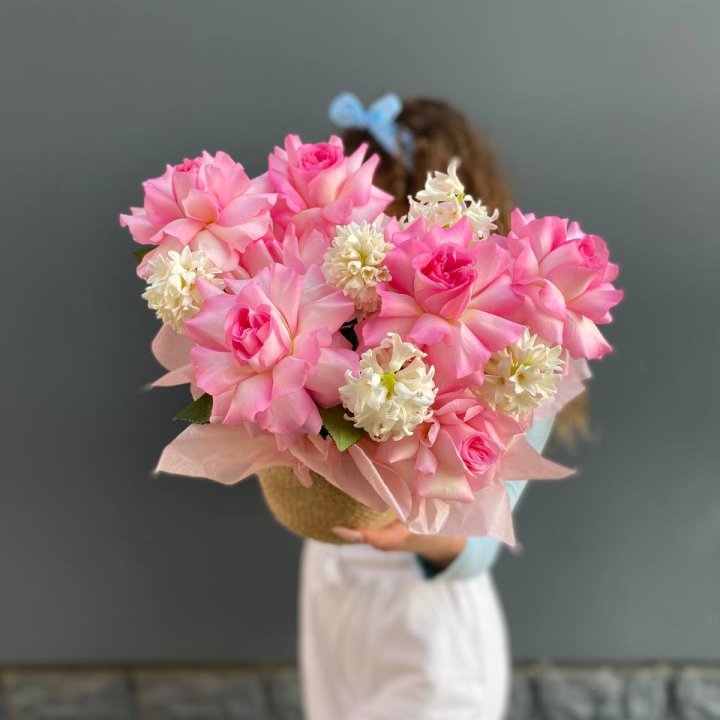 Дуо розы и гиацинты в Сочи