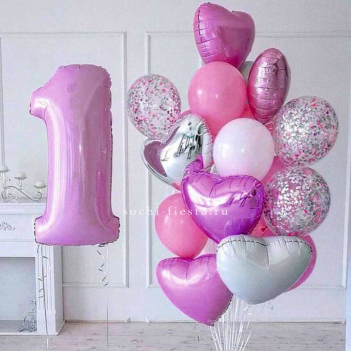 Набор шаров "С днем рождения" в Сочи