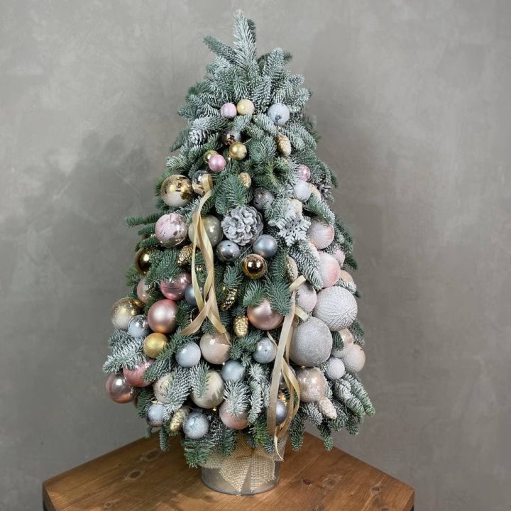 Новогодняя ёлка из веток датского нобилиса в Сочи