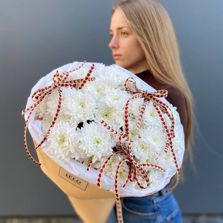 Букет "Хризантемы с любовью" в Сочи