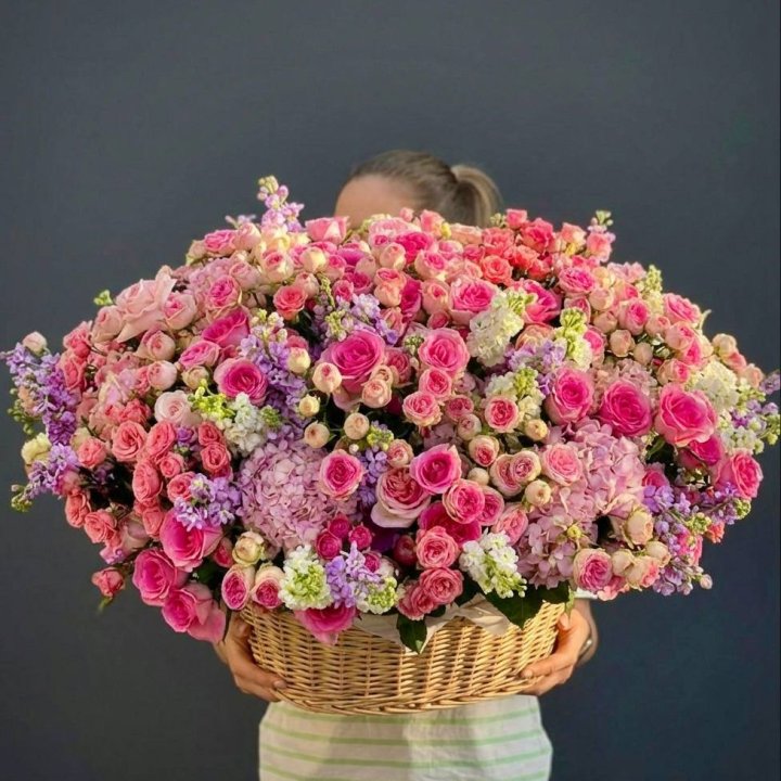 Цветочная корзина гигант №5 в Сочи