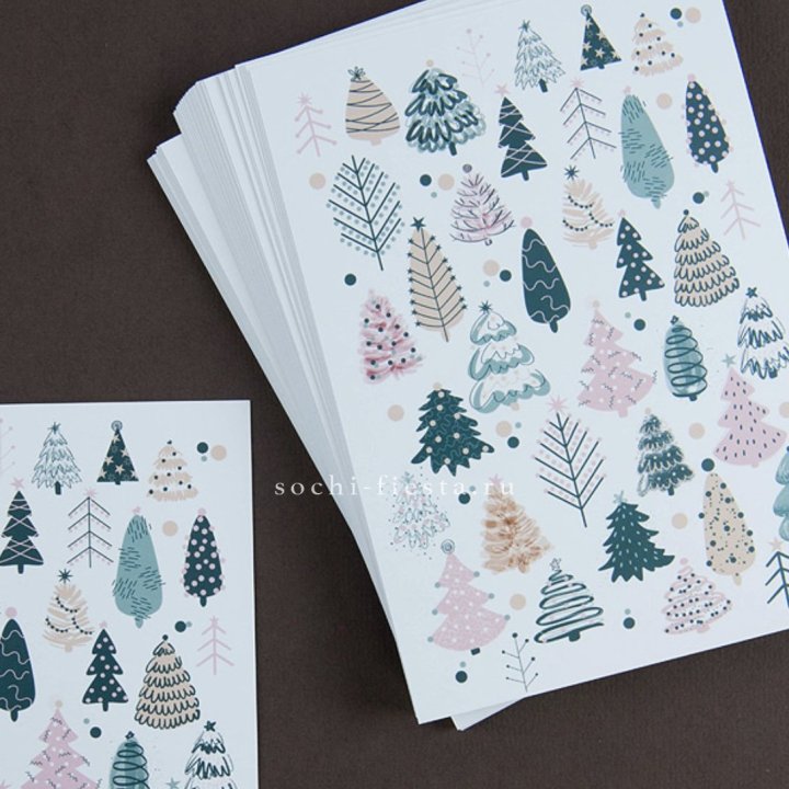 Открытка к букету "Елки" в Сочи