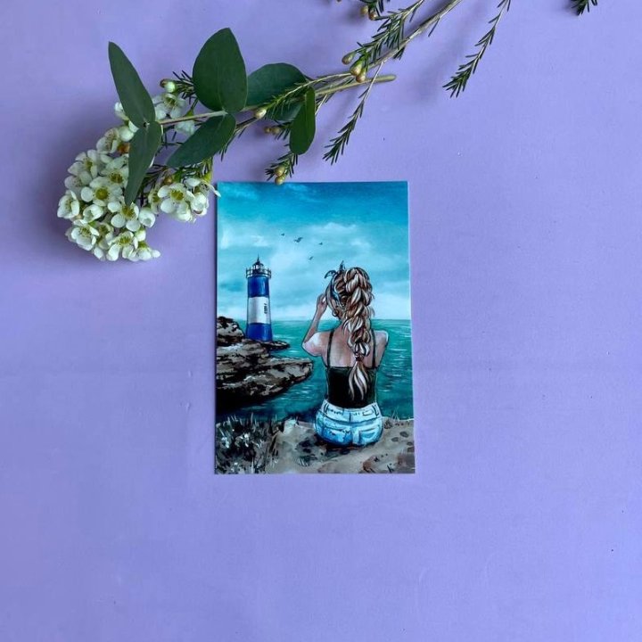 Открытка к букету "Океан" в Сочи