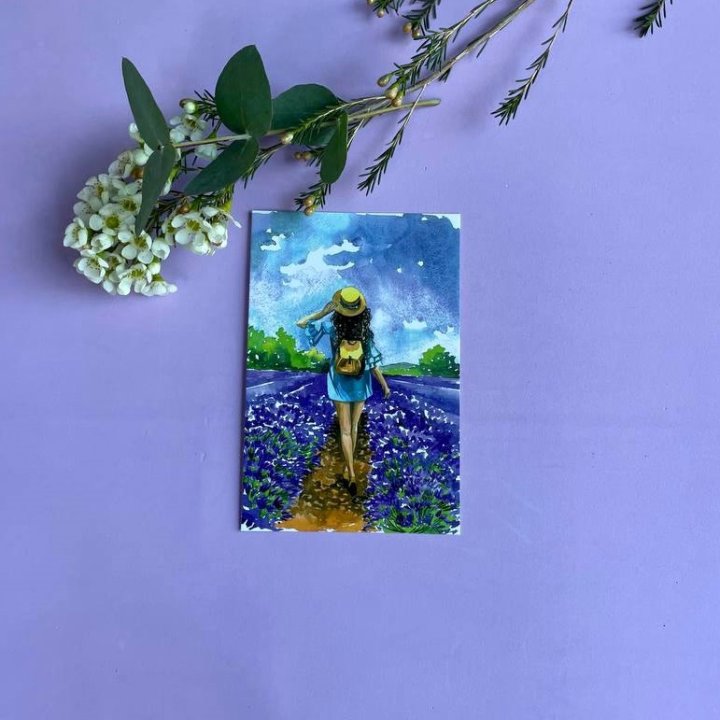 Открытка к букету "Цветочная дорога" в Сочи