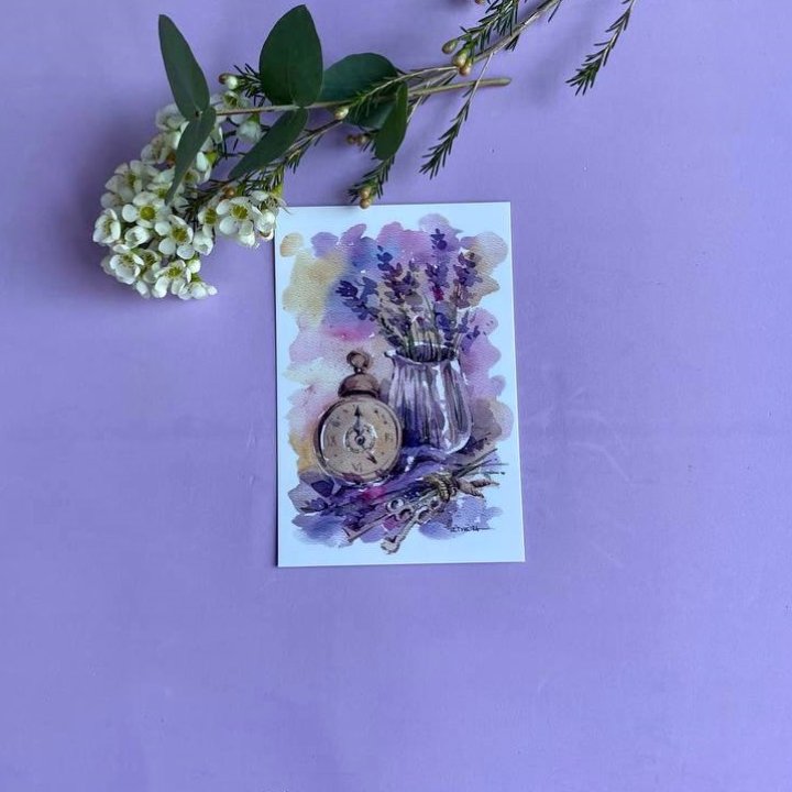Открытка к букету "Часы" в Сочи