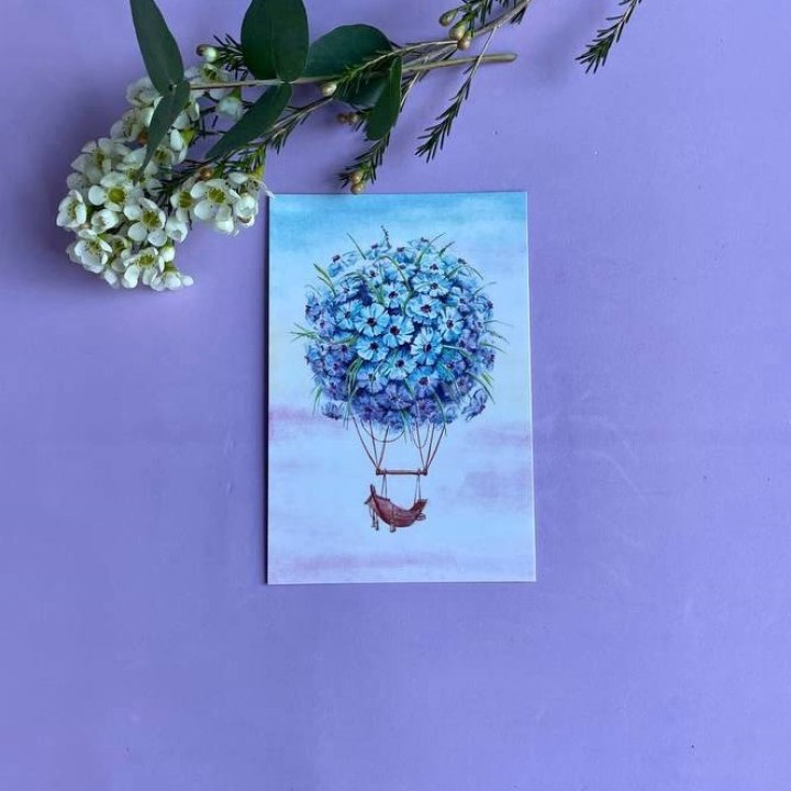 Открытка к букету "Флоростат" в Сочи