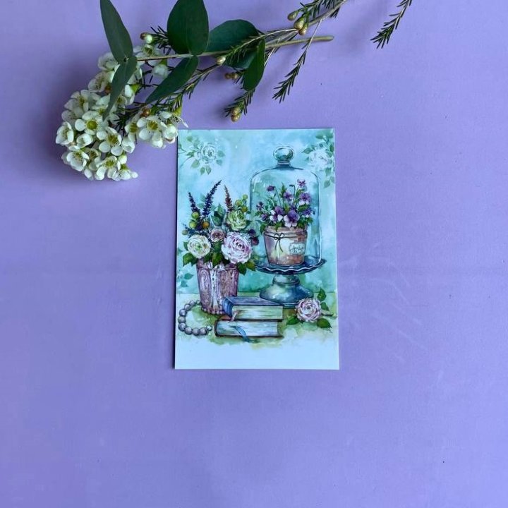 Открытка к букету "Книги" в Сочи