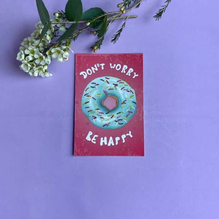 Открытка к букету "Не волнуйся..." в Сочи