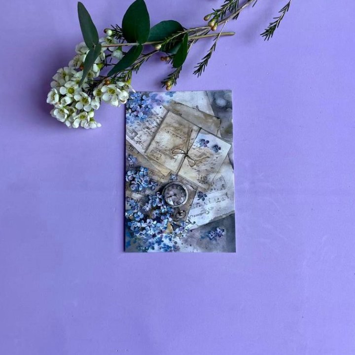 Открытка к букету "Время" в Сочи