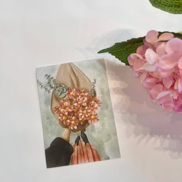 Открытка к букету "Букет" в Сочи