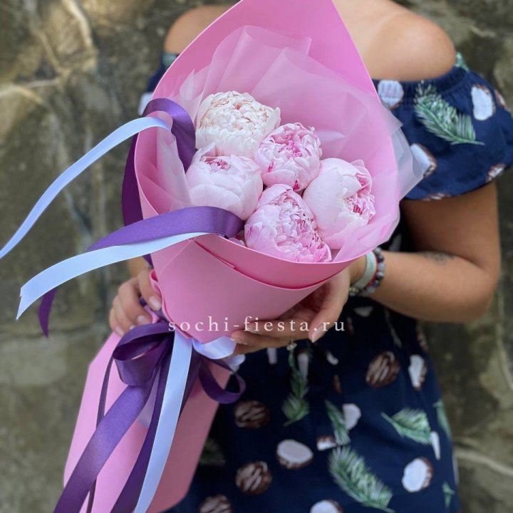 Букет пионов "НАЙ" в Сочи