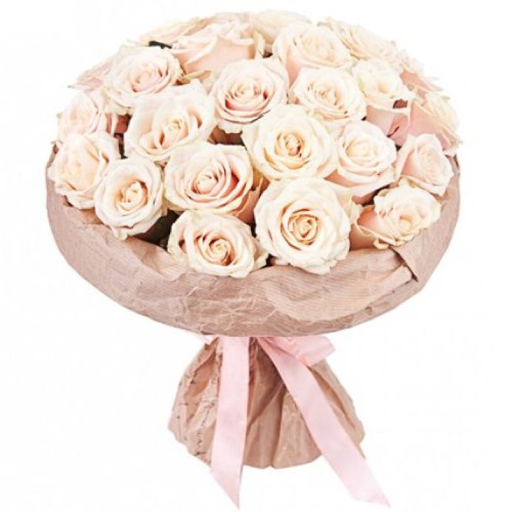 25 кремовых роз "Craft" в Сочи