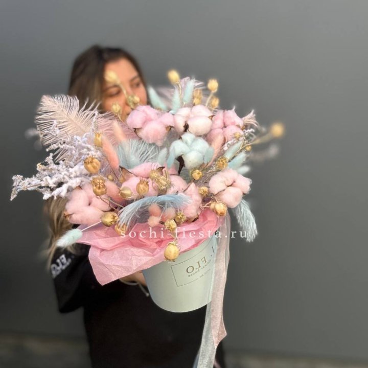 Авторский бокс с сухоцветами №2 в Сочи