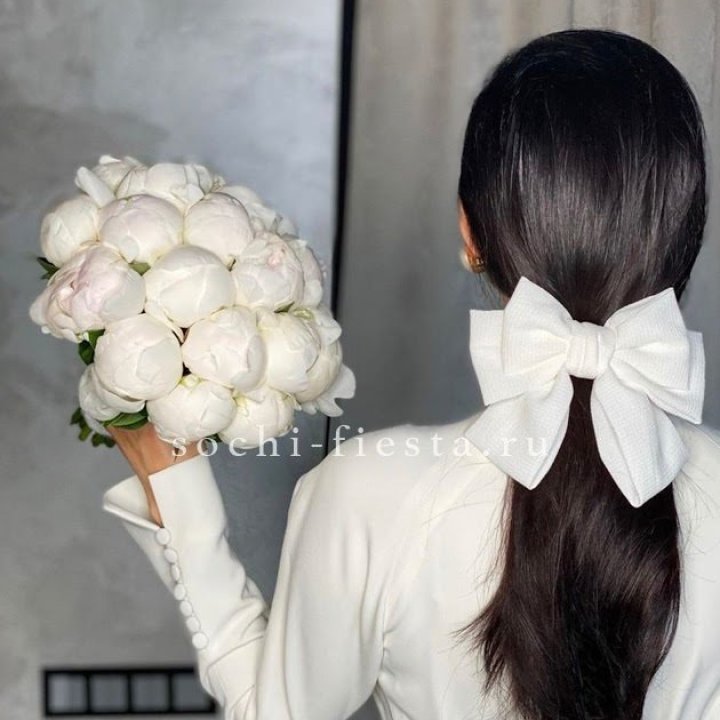 Свадебный букет пионов в Сочи