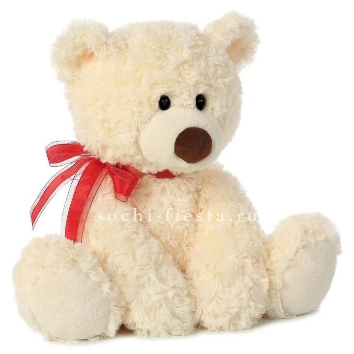 Белый плюшевый мишка  в Сочи