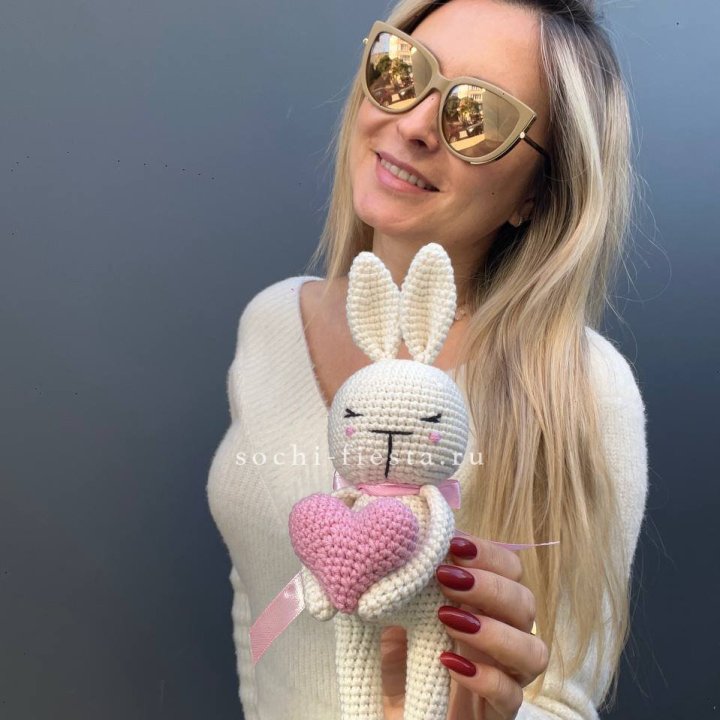 Зайка с сердцем ручной работы в Сочи