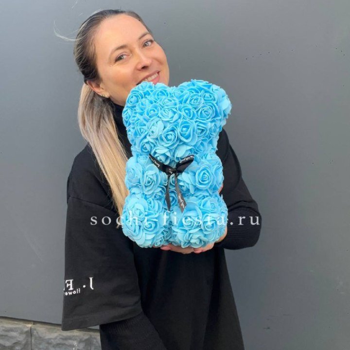 Игрушка медведь голубая в Сочи