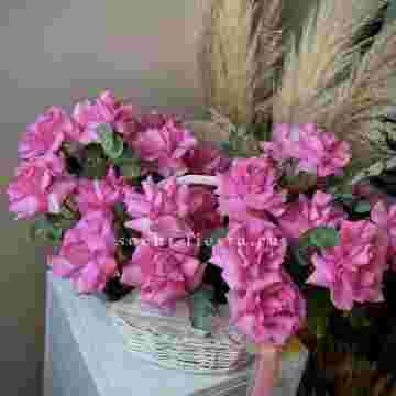 25 роз в Цветочной корзине Pink Sugar  в Сочи